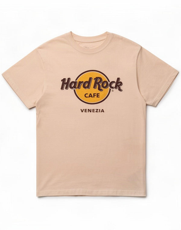 Hard Rock Cafe Mens Venezia Graphic T-Shirt Top Small White Cotton