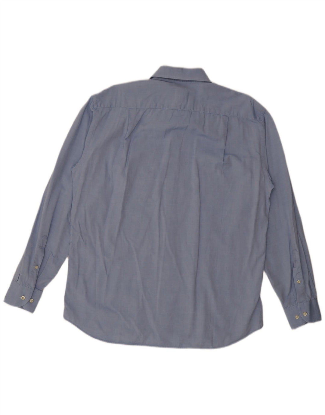 Roccobarocco Mens Shirt Size 41 16 Large Blue Cotton