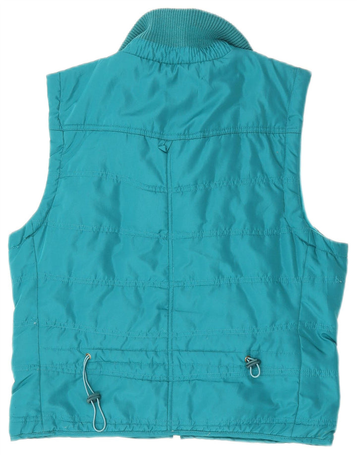 SASHA Dame Oversized Polstret Gilet UK 8 Small Blue Polyester