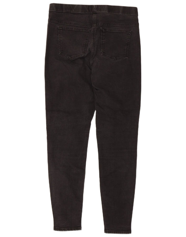 Женские джинсы джеггинсы Marks & Spencer UK 14, большие W32 L29, черные, хлопковые