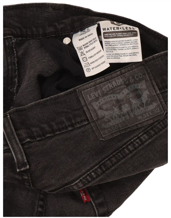 Levi's Slim Jeans til mænd W34 L32 Grå bomuld