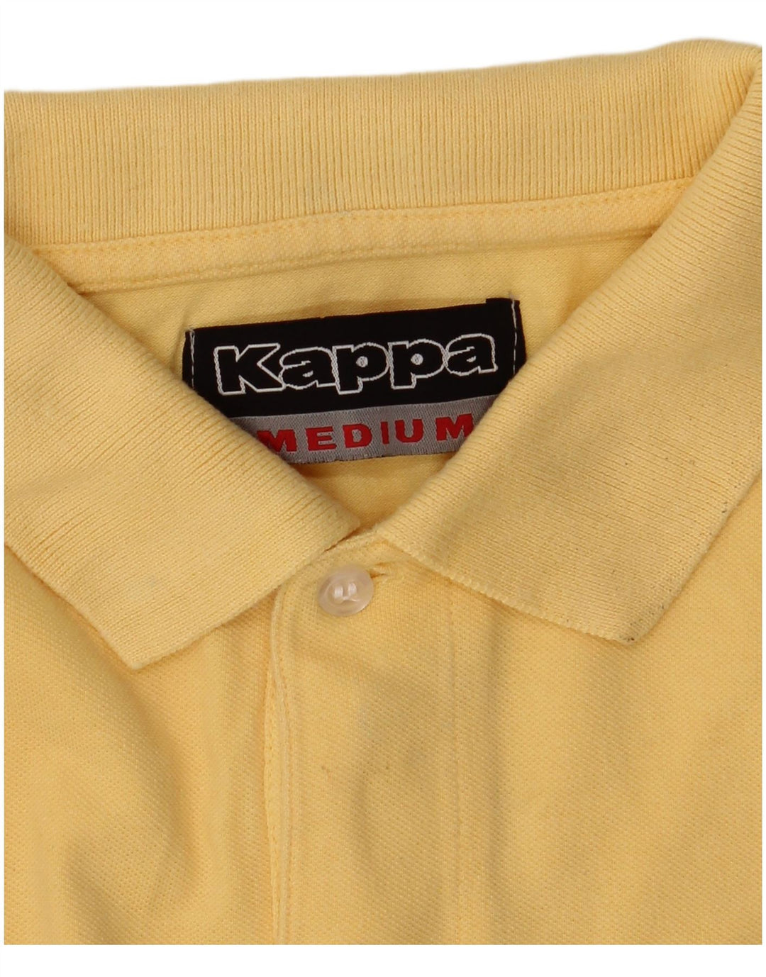 Kappa Herren-Poloshirt aus mittelgelber Baumwolle