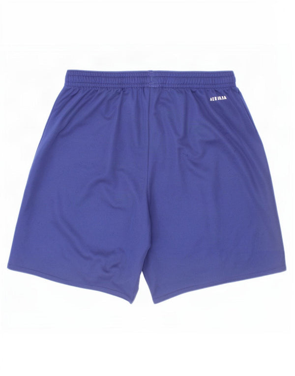 Adidas Boys Aeroready Sport σορτς 11-12 ετών μπλε πολυεστέρα