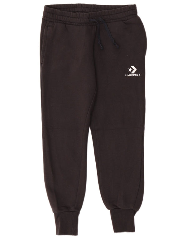 Converse Damen Trainingshose Jogger UK 6 XS Schwarz Baumwolle