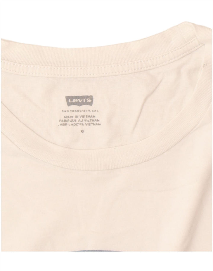 Levi's Herren T-Shirt mit Grafik, Mittelweiß