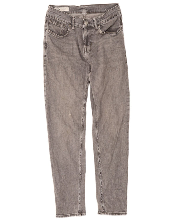 Zara Mens Slim Jeans EU 38 Small W30 L29 Grey Cotton
