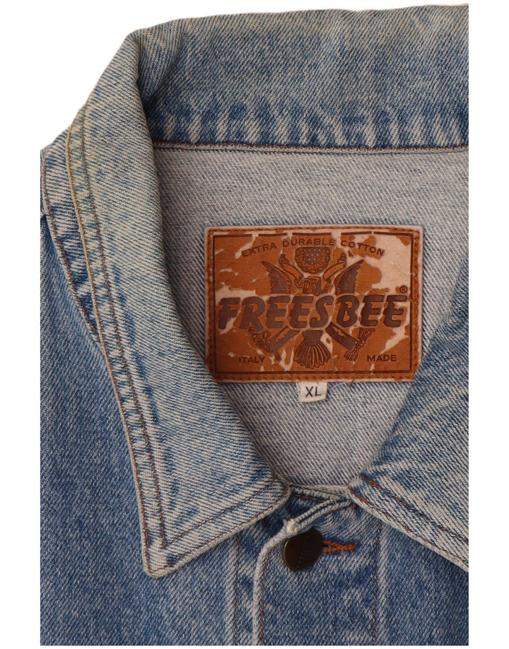 Vintage Mens Denim Jacket UK 42 XL Blue Cotton