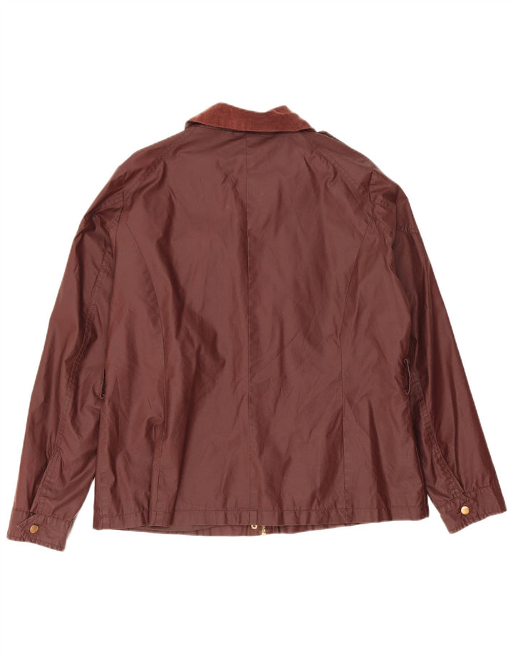 Laura Ashley Veste utilitaire pour femme UK 16 Grand coton marron