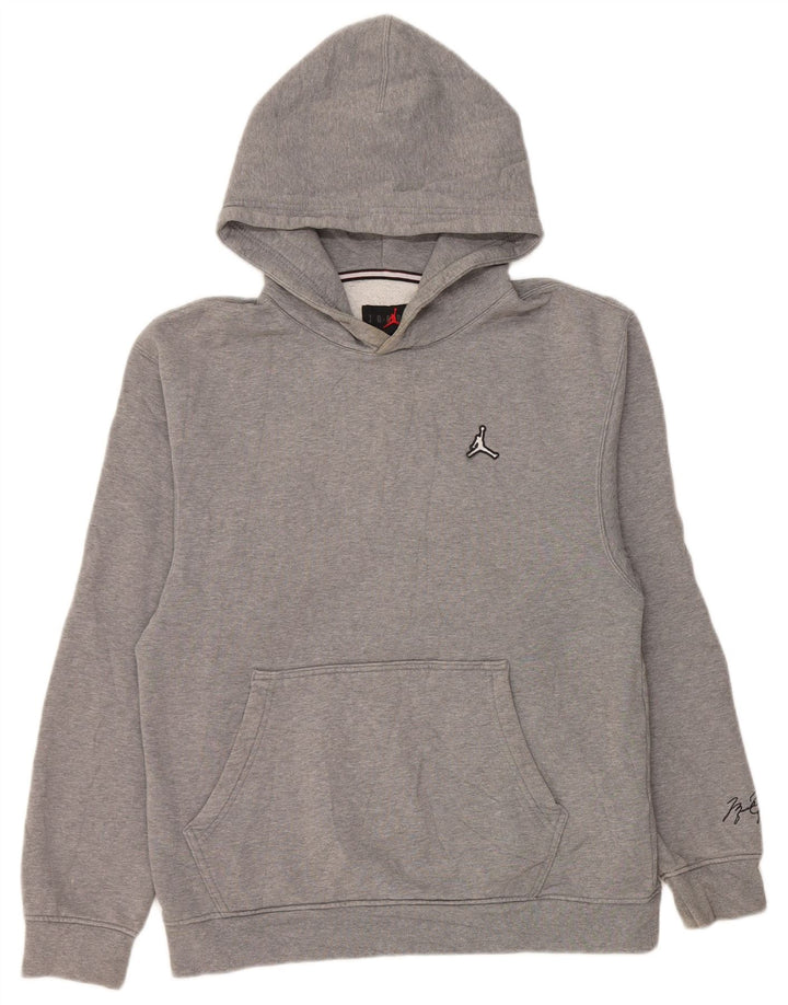 Jordan Mens Air Hoodie Jumper Small Grey Cotton