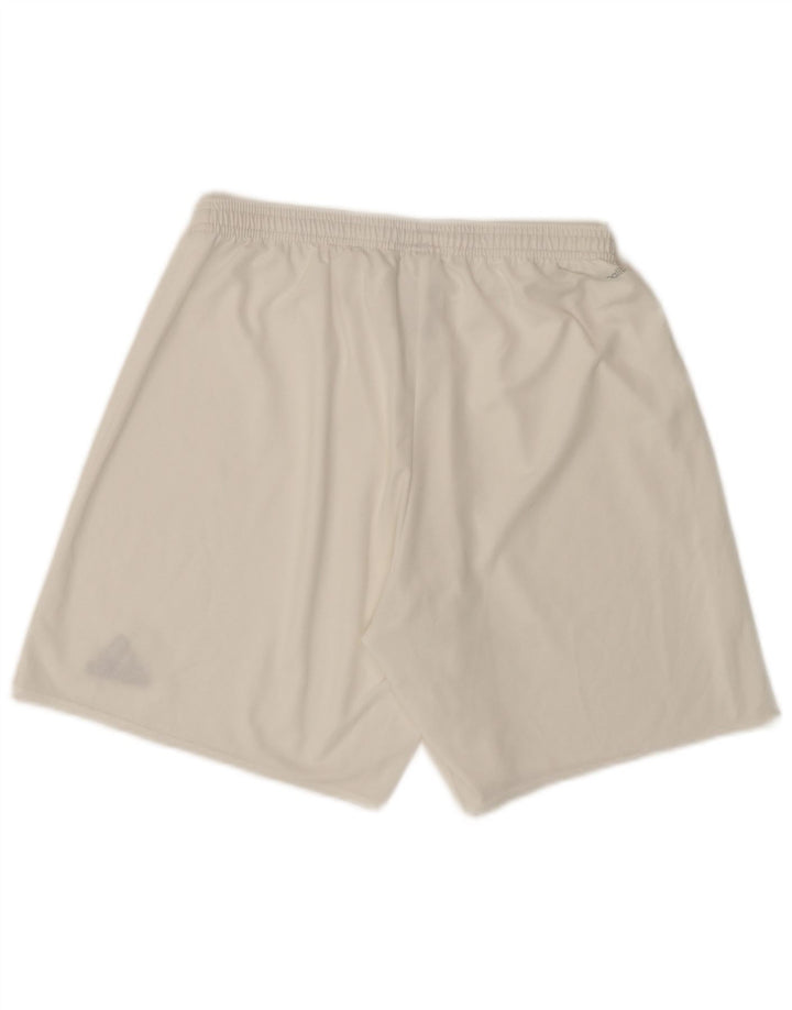 Ανδρικό σορτς ADIDAS Climalite Sport μεγάλο λευκό πολυεστέρα