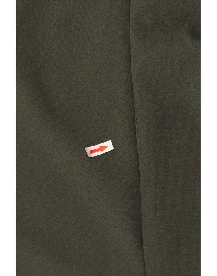 Zara Damen Ärmelloses Etuikleid UK 12 Mittel Khaki Polyester