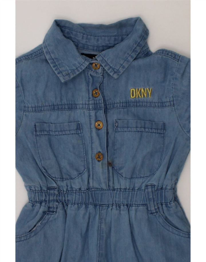 DKNY Baby Girls Playsuit 18-24 Months Blue Cotton Vintage Dkny and Second-Hand Dkny from Messina Hembry 
