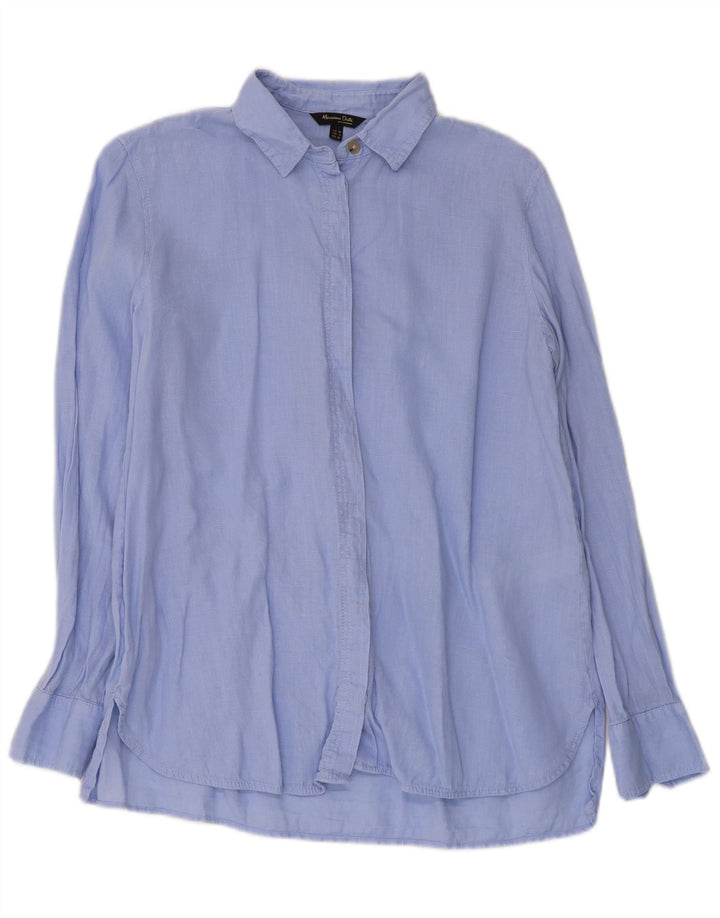 Massimo Dutti Γυναικείο πουκάμισο EU 38 Small Blue Len