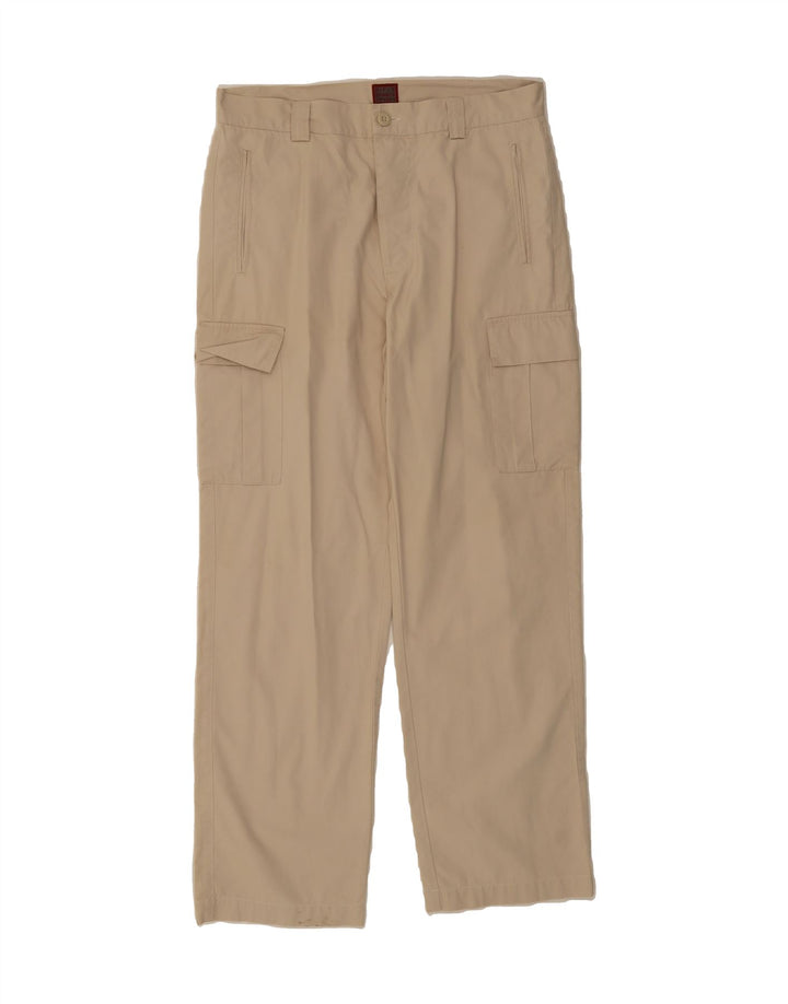 RIFLE Mens Khakis Straight Cargo Trousers W34 L34 Beige Cotton Vintage Rifle and Second-Hand Rifle from Messina Hembry 