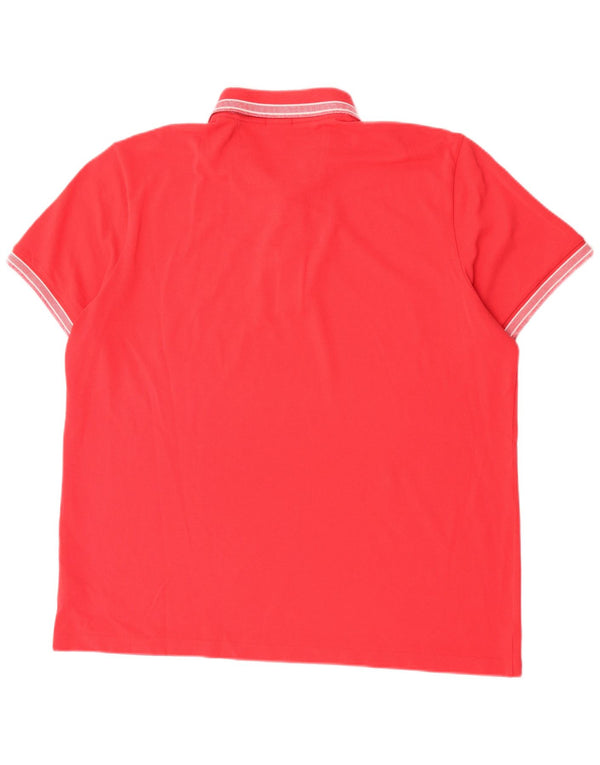 Polo Hugo Boss da uomo vestibilità regolare 3XL cotone a righe rosse