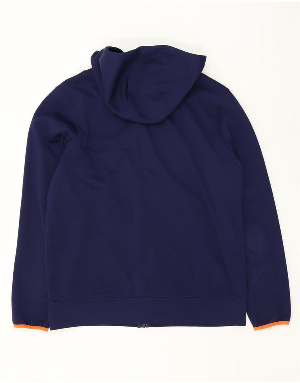 Canterbury Mens Zip Hoodie Sweater Large Navy Blue Colourblock Polyester