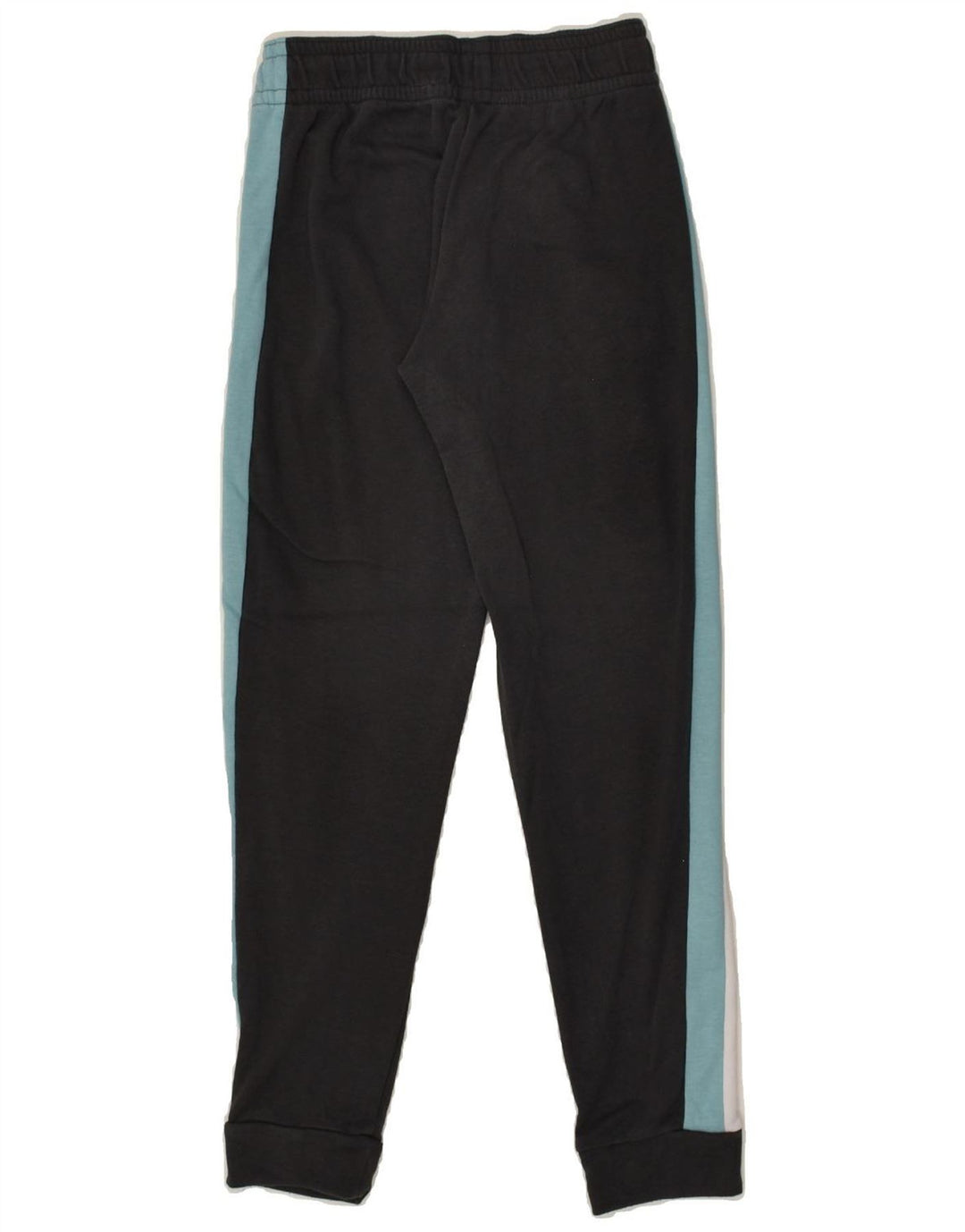 ADIDAS Boys Tracksuit Trousers Joggers 9-10 Years Black Colourblock Cotton | Vintage Adidas | Thrift | Second-Hand Adidas | Used Clothing | Messina Hembry 