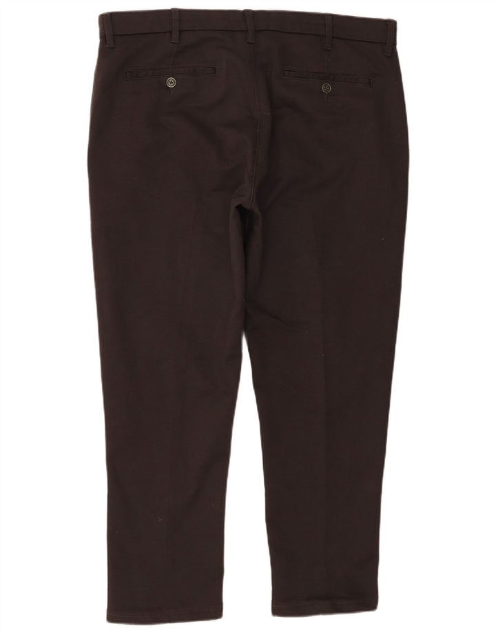 Marks & Spencer Herre Slim Chino Bukser W38 L29 Grå Bomuld
