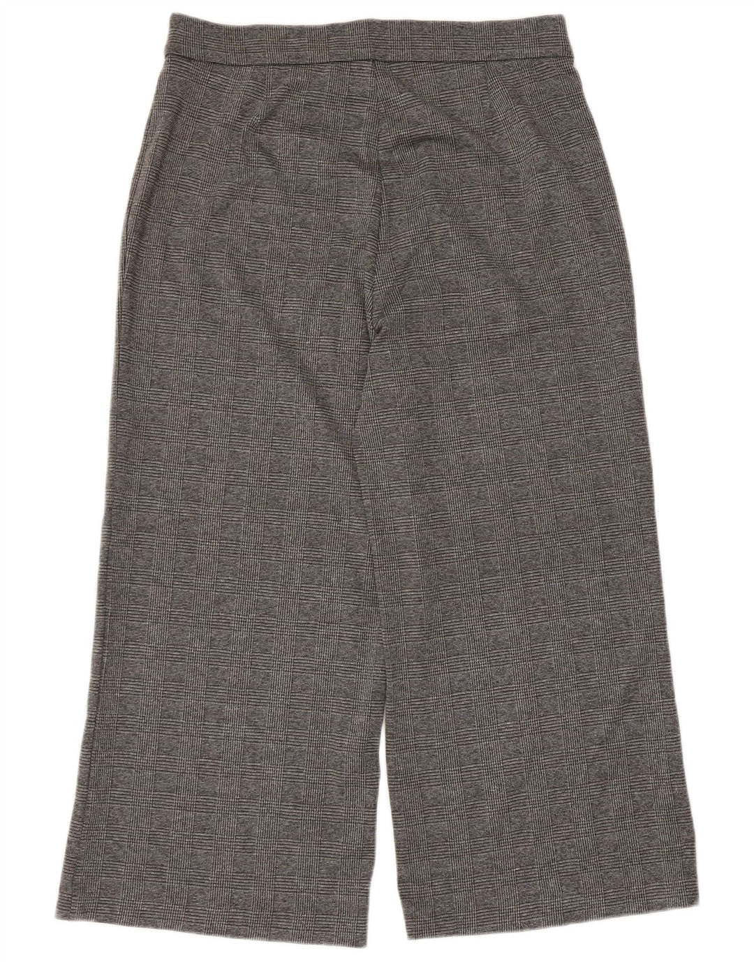 Marks & Spencer Womens Cropped Trousers UK 16 Large W34 L24 Grey Check