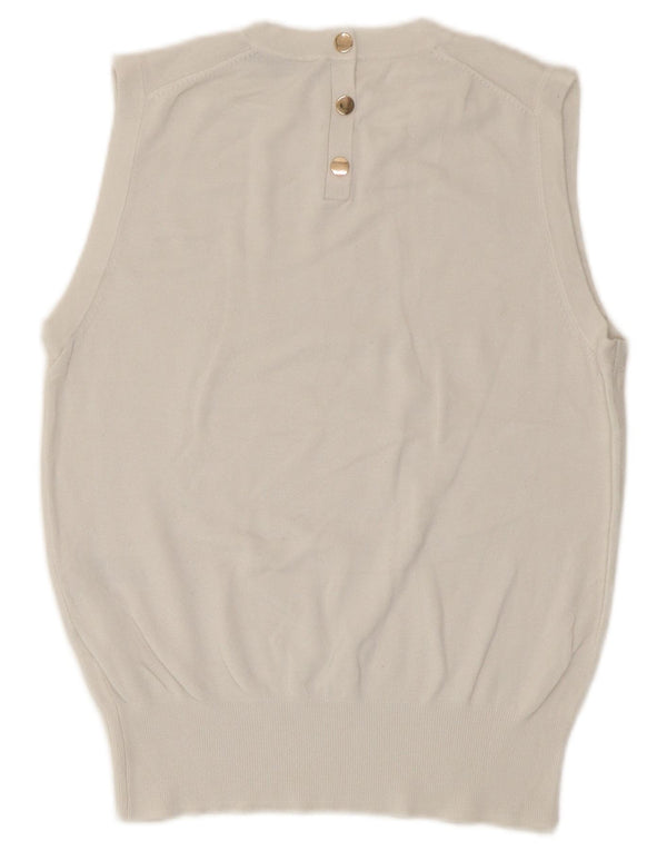 Damski podkoszulek Zara Crop Vest UK 8 Small White Viscose