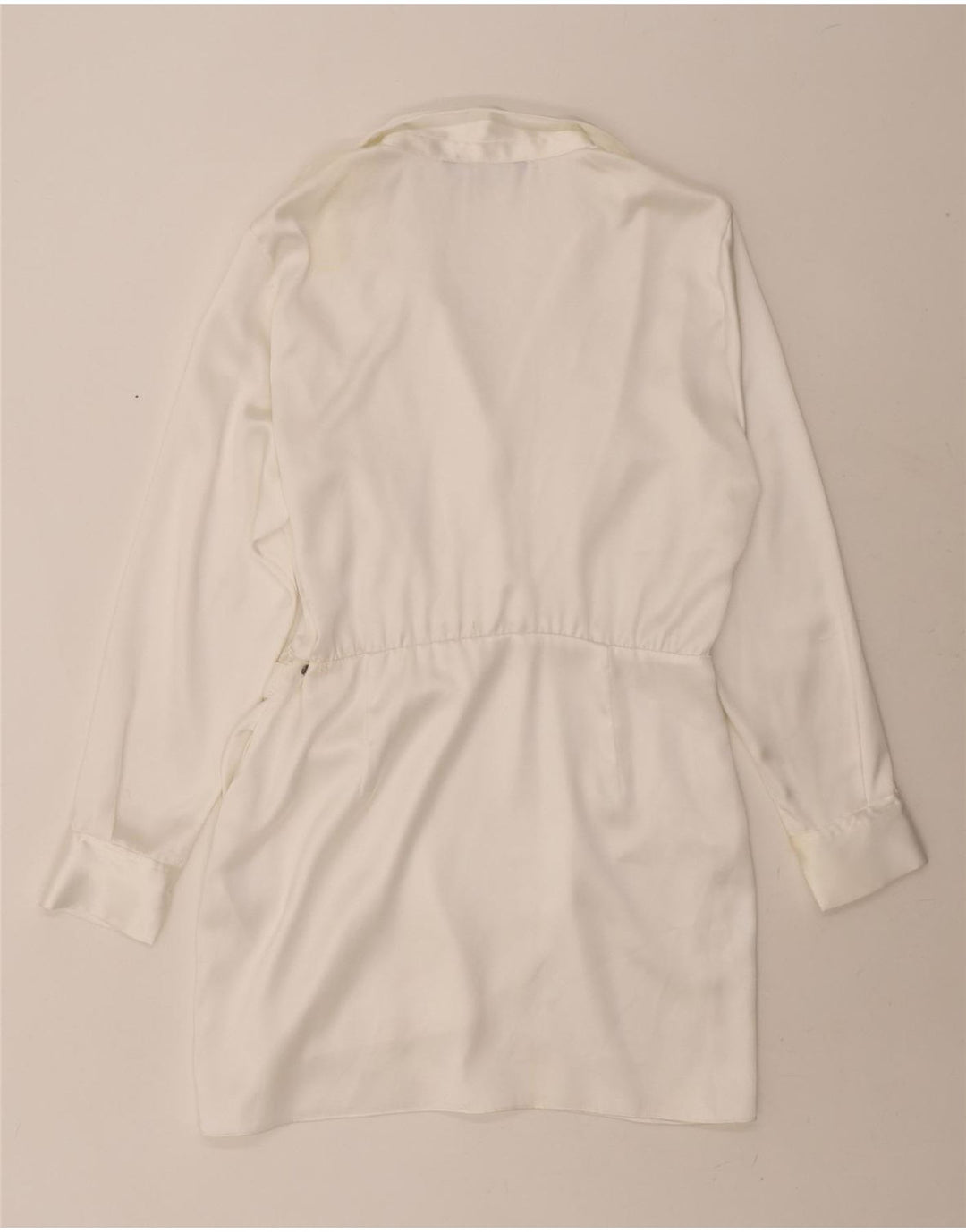ZARA Womens Long Sleeve Sheath Dress UK 18 XL White Polyester Vintage Zara and Second-Hand Zara from Messina Hembry 