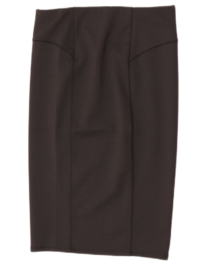 Zara Damen Bleistiftrock Large W30 Schwarz Polyester