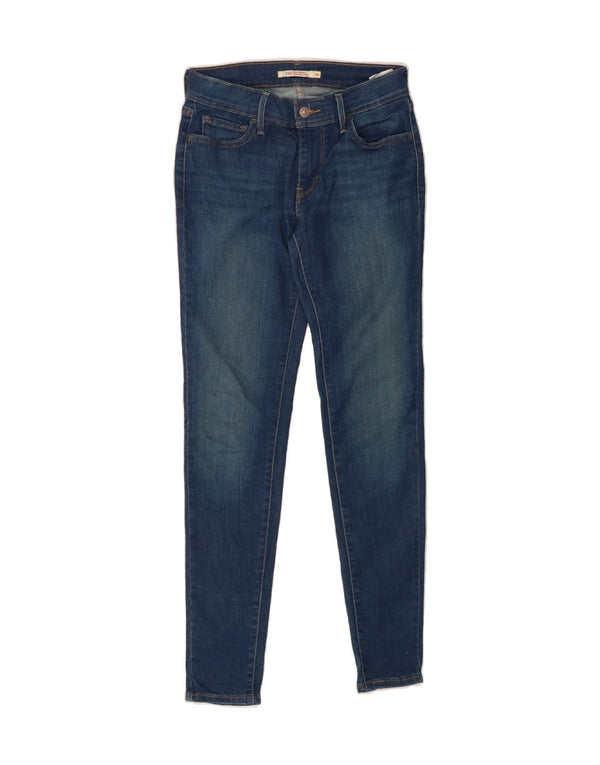 LEVI'S Womens 710 Super Skinny Jeans W26 L30  Blue Cotton