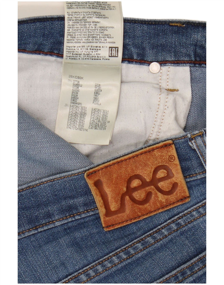 Lee Womens Daren Straight Jeans  W34 L29 Blue Cotton