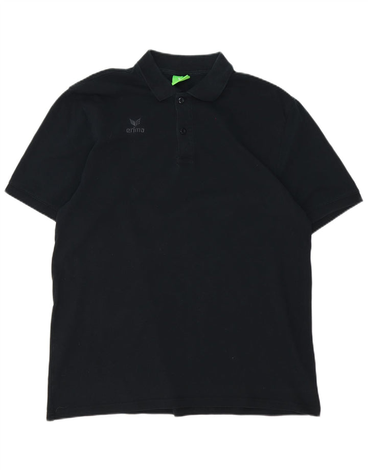 Erima Mens Polo Shirt XL Black Cotton