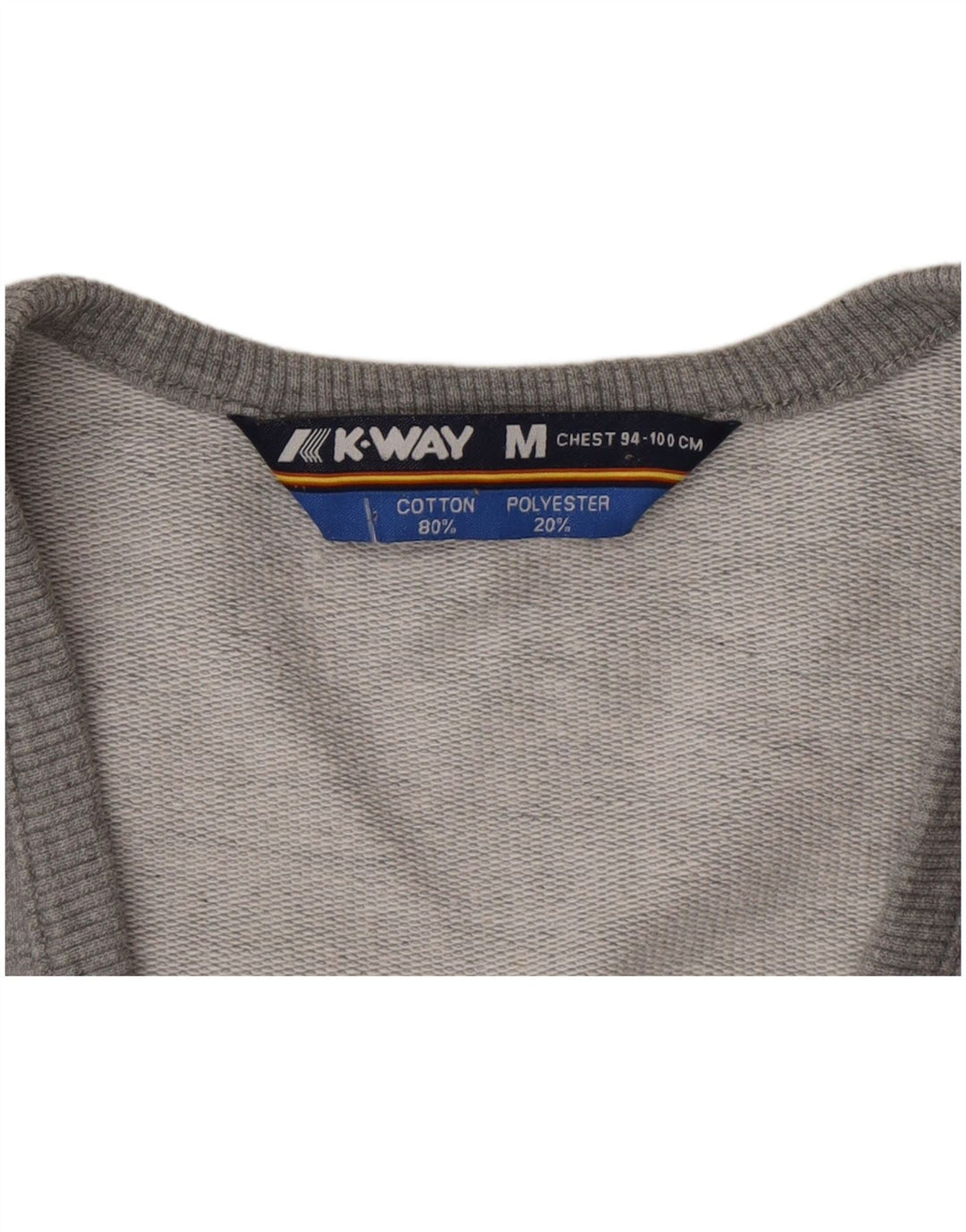 K-Way Boys Sleeveless Tracksuit Top Jacket 12-13 Years Medium  Grey Cotton