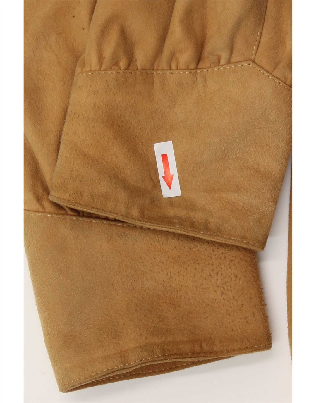 Vintage Womens Suede Jacket IT 44 Medium Beige