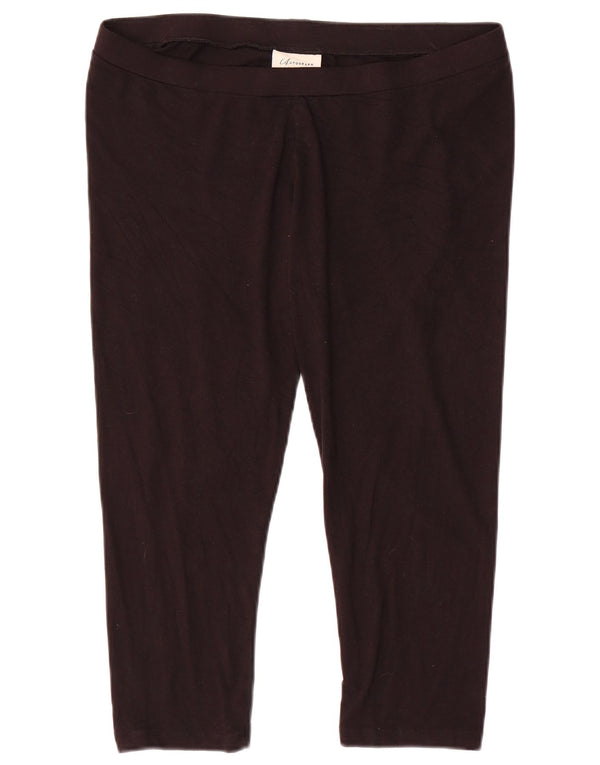 Leggings Capri da donna Marks & Spencer UK 10 Small viscosa nera