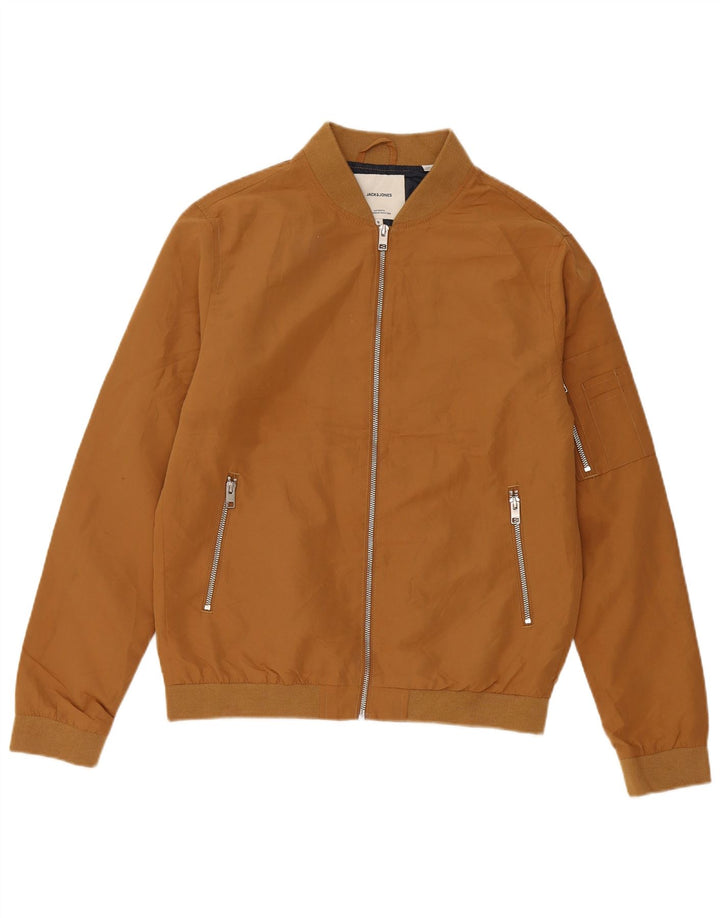 Jack & Jones Chaqueta Bomber para Hombre UK 36 Small Marrón Poliéster