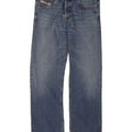 Diesel Mens Straight Jeans W36 L32 Blue Cotton