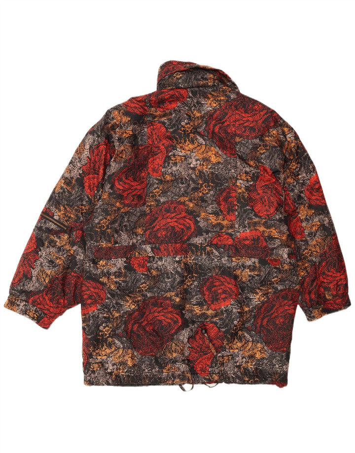 Chaqueta de esquí vintage para mujer EU 40 Poliéster floral multicolor medio