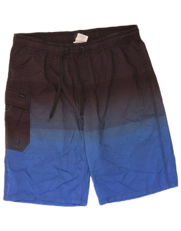 Rip Curl Mens Cargo Swimming Shorts Medium Blue Colourblock Polyester