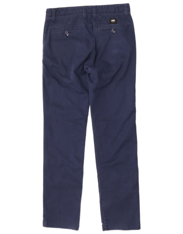 Pantaloni chino slim da uomo Vans W31 L32 in cotone blu navy