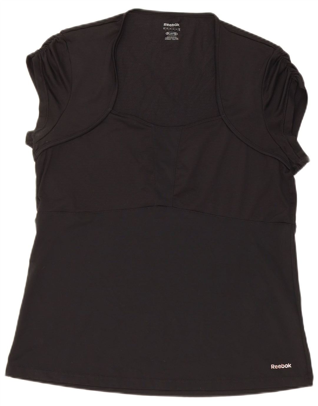 Reebok Womens T-Shirt Top UK 18 XL Black Polyester