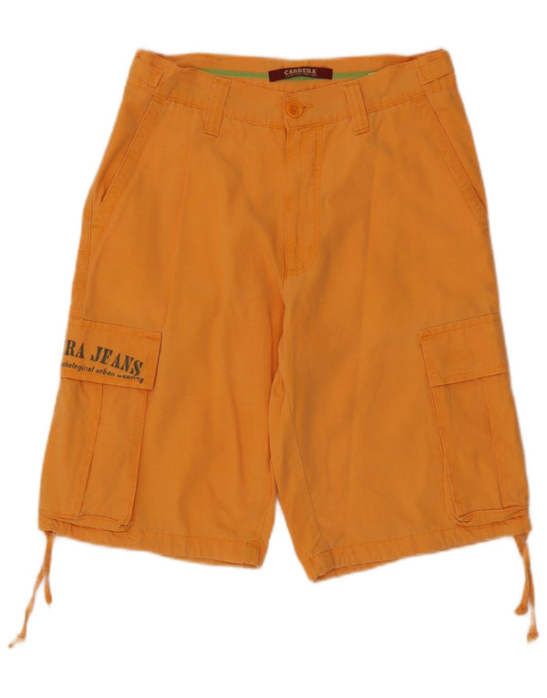Carrera Mens Cargo Shorts W29 Pequeño Algodón Naranja