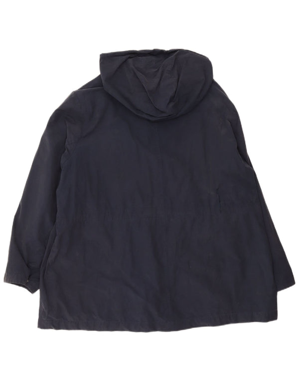 Marks & Spencer Chaqueta Parka con Capucha para Mujer UK 24 4XL Algodón Azul Marino