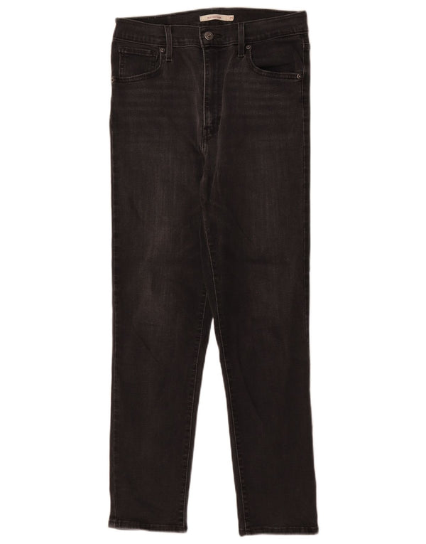 Damskie jeansy Levi's Mile High Slim W29 L26 Czarne bawełniane