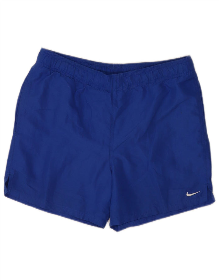 Nike Mens Graphic Regular Sport Shorts Small  Blue Polyester Sports