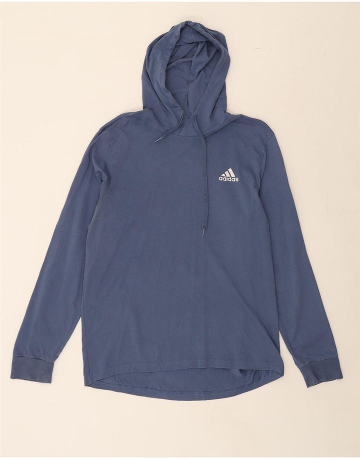 ADIDAS Mens Hoodie Jumper Large Blue Vintage Adidas and Second-Hand Adidas from Messina Hembry 