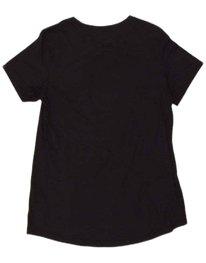 Reebok T-Shirt Femme UK 14 Moyen Noir