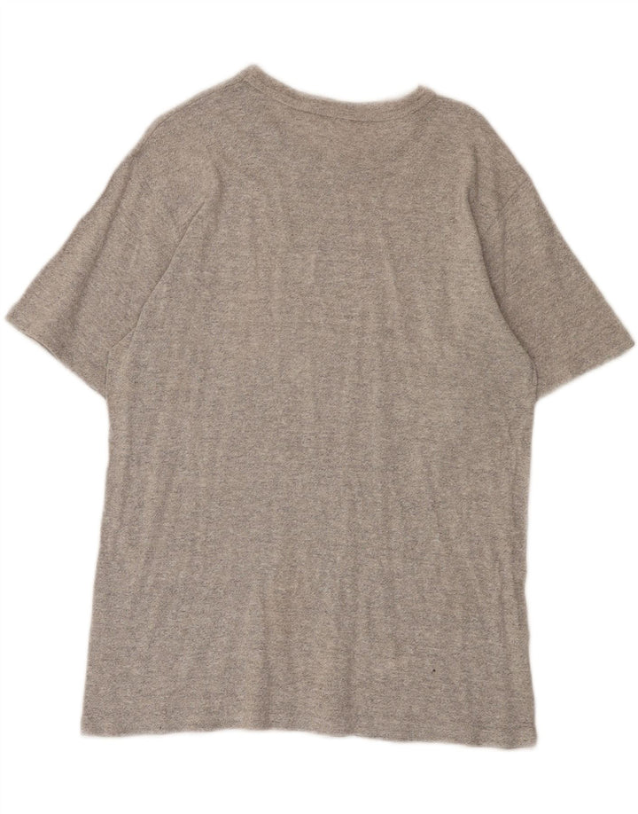Champion T-Shirt Graphique Homme Gris Moyen Coton