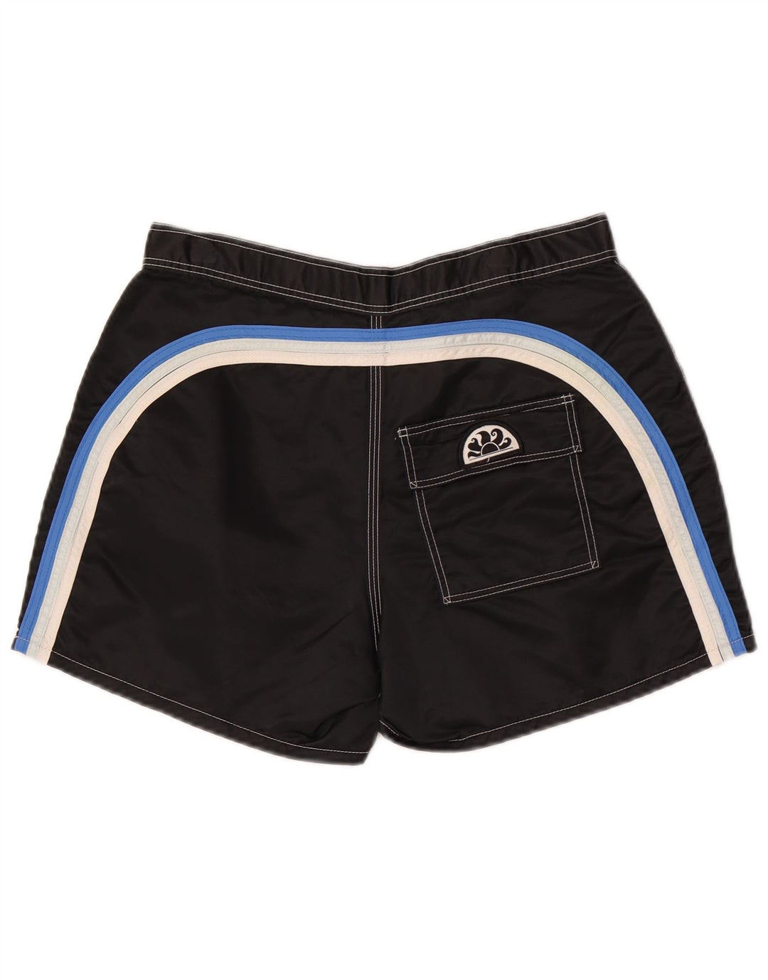 Sundek Mens Swimming Shorts Medium  Black Colourblock Nylon