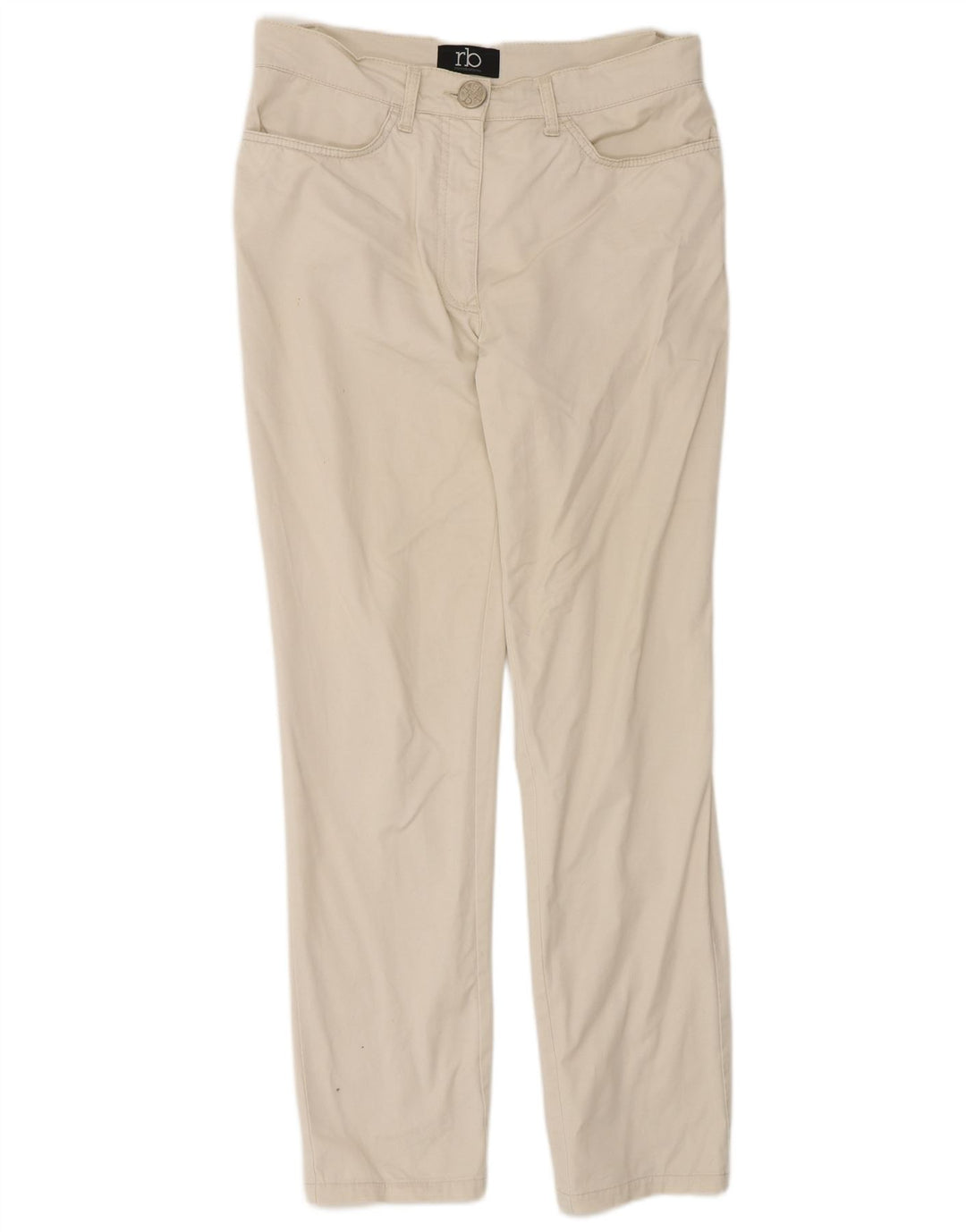 Roccobarocco Dame Slim Casual Bukser EU 38 Medium W30 L31 Off White