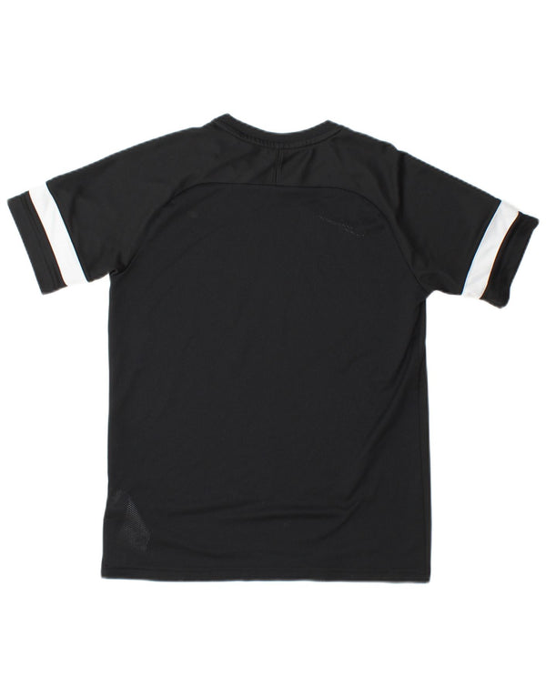 Nike Boys Dri Fit T-Shirt Top 13-14 Years XL Black Colourblock Polyester