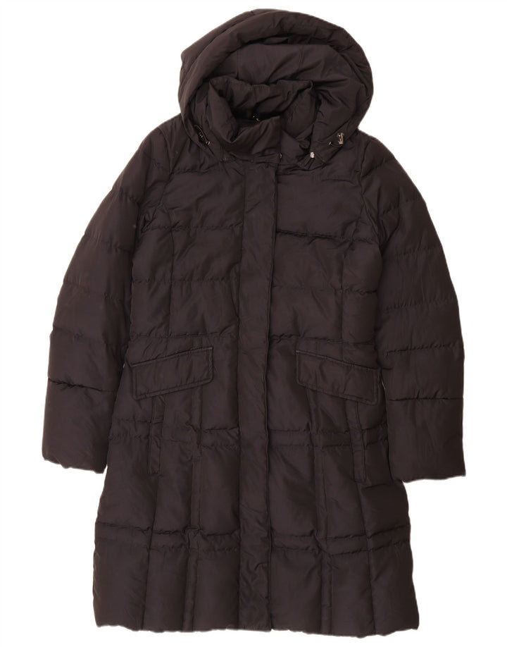 Cappotto imbottito con cappuccio da donna Geox UK 12 medio poliestere nero