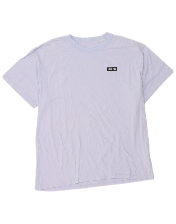 Nike Camiseta holgada con gráfico para hombre XL Algodón azul